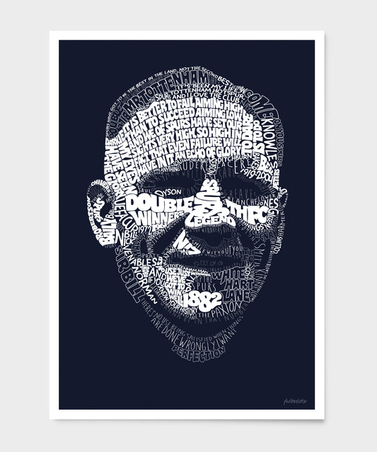 Bill Nicholson - Typographic Portrait