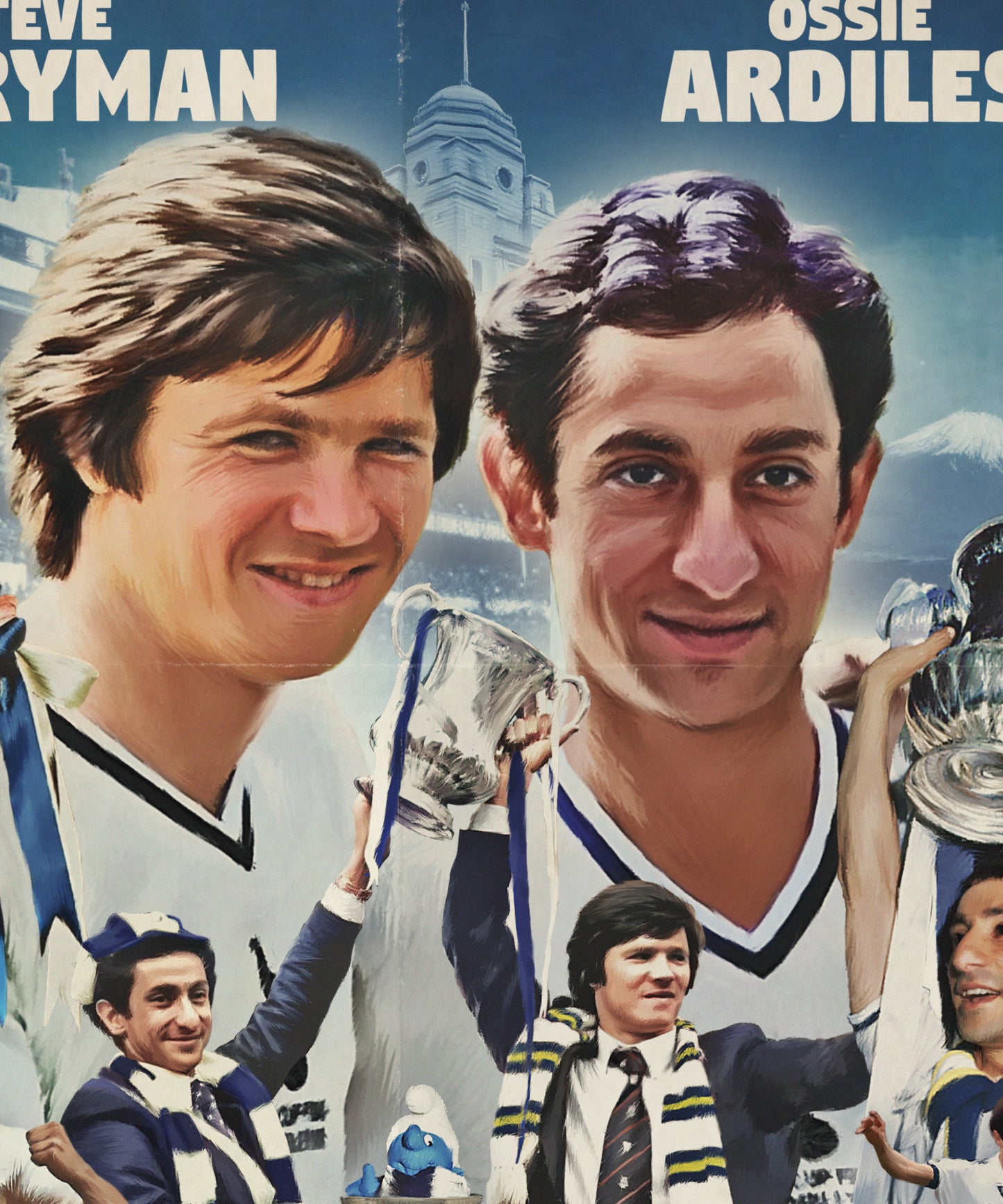LEGENDS OF THE LANE - A3 Vintage Movie Poster (Signed by Steve Perryman & Ossie Ardiles)